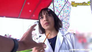 ̹�르네 DEL MERCADO-#디 포넨테,부르라마코 동상 라모스-핫 Colombiana 불면하고 돌아드는 사람과 함께 그녀는 그냥 만났