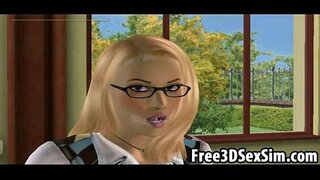 ���रम 3D शाळेतली मुलगी चाटणे एक टेंबुरणीचा babes भरीव पूच्ची